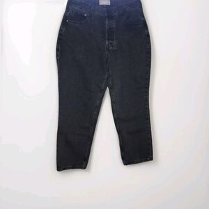 Everlane Women's Curvy 90s Cheeky Straight Jean Black 33 Ankle Hartford Night